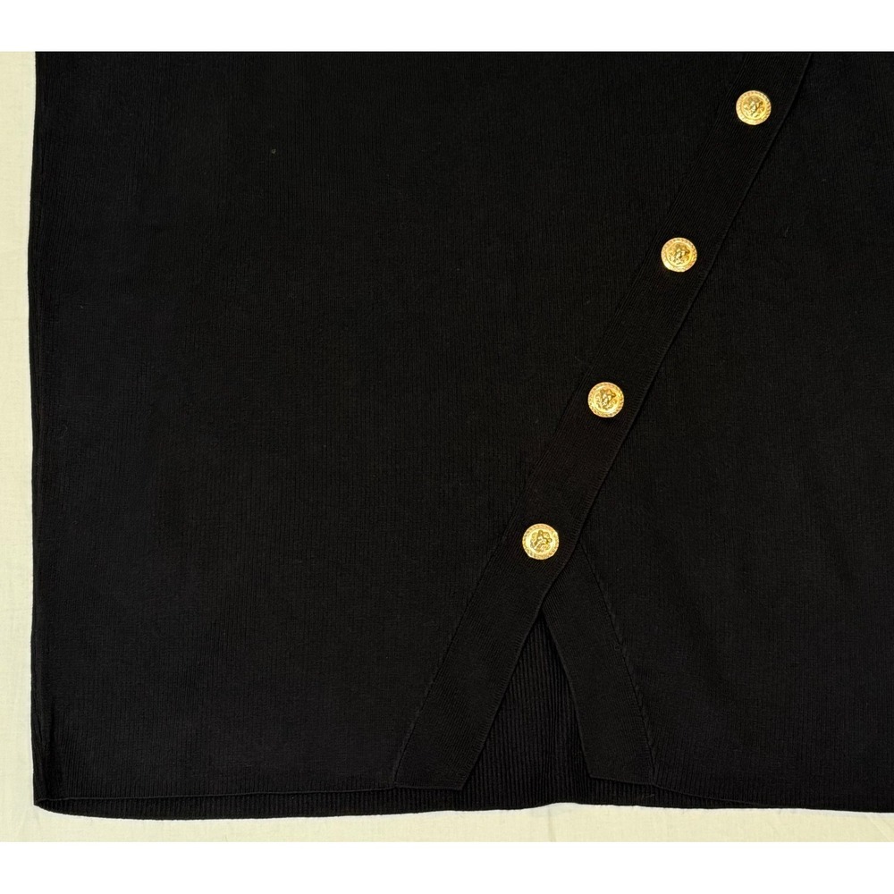 Bold Elements Womens Mid Rise Pencil Skirt Plus Black Size 2X - Picture 3 of 10